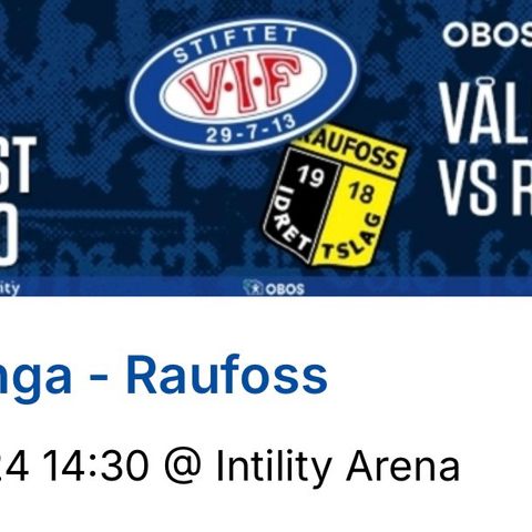 Vålerenga - Raufoss