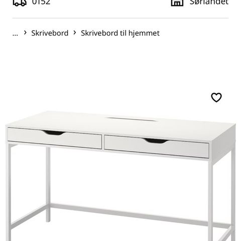 IKEA Alex skrivebord med skuffer - Gis bort (reservert ut søndag kveld)