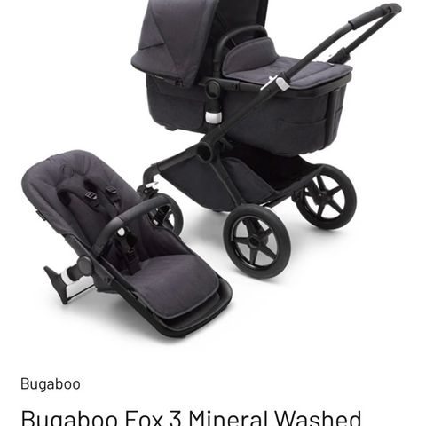 Bugaboo Fox 3 Mineral Washed Black