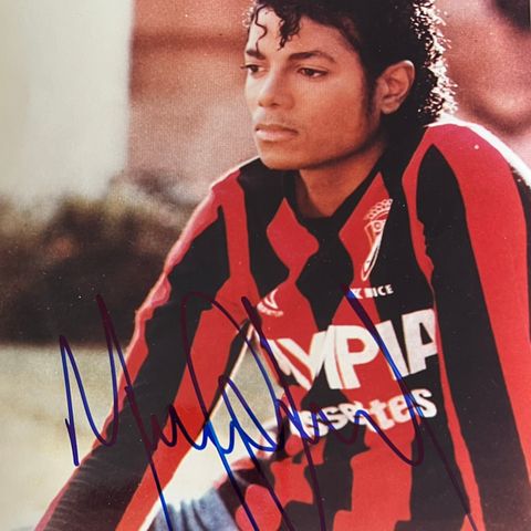 Autograf Michael Jackson - original - Bud mottas