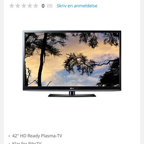 LG 42PJ 350 N , plasma tv 42 tommer