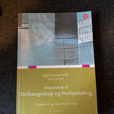 Driftsregnskap og budsjettering  5 utgave arbeidsbok