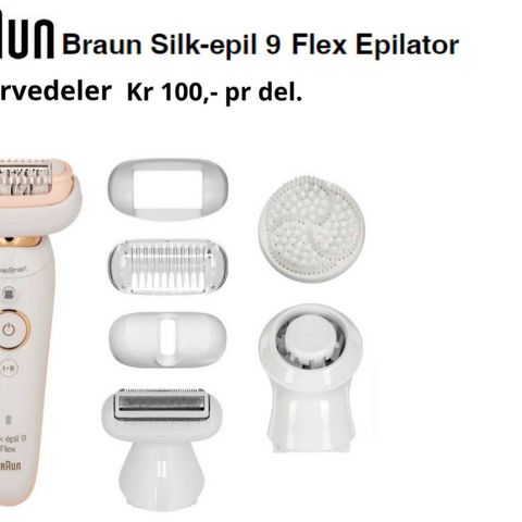 Braun Silk-épil 9 Flex -RESERVEDELER