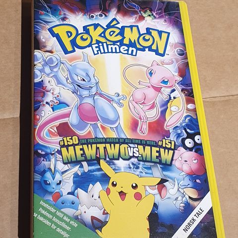 Pokemon Filmen - Pokemon The First Movie - VHS - Norsk Utgave