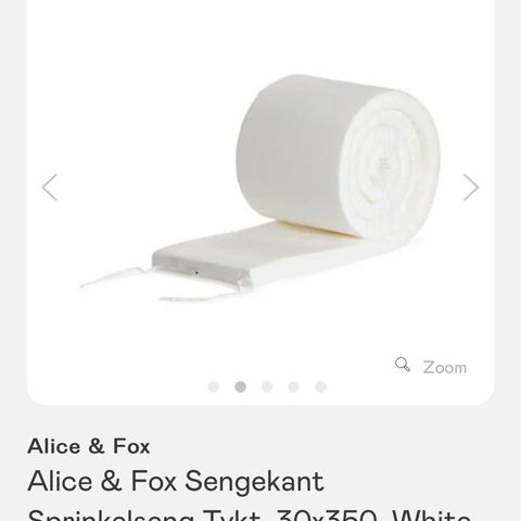 Alice & Fox tykk og god sengekant til sprinkelseng