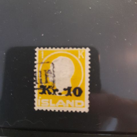 Island 10kr/ 1kr gul