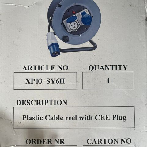 Kabeltrommel CEE 25 M