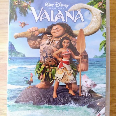 Dvd barnefilm. Vaiana. Walt Disney klassikere nr.55. Norsk tale og tekst.