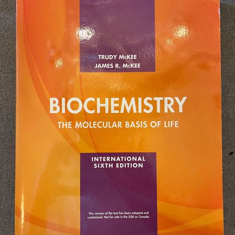 Biochemistry The molecular basis of life