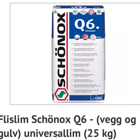 Flislim Schönox Q6 25kg