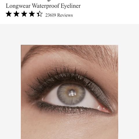 Eyeliner og øyenskygge