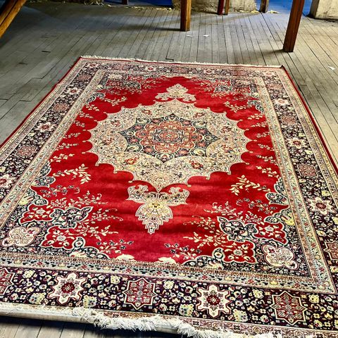 Stort vintage Kandahar-teppe 3x4m