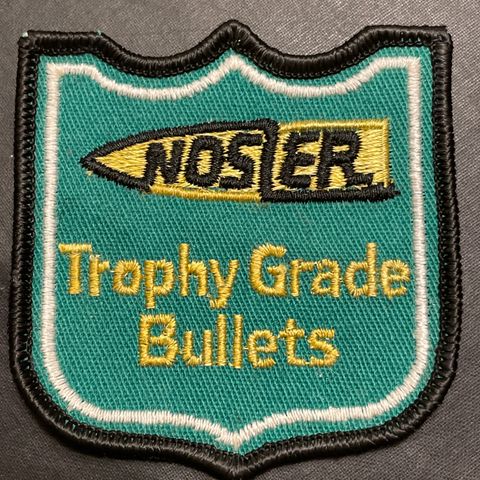 Nosler Trophy Grade Bullets ammunisjon vintage tøymerke