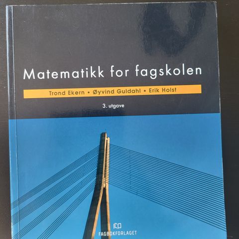 Matematikk for fagskolen