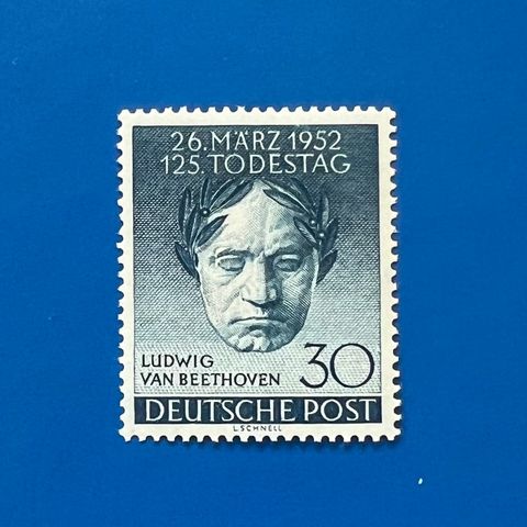 Berlin 1952 Michel 87 Beethoven postfrisk