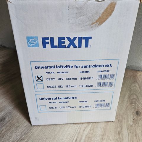 Flexit Loftsvifte