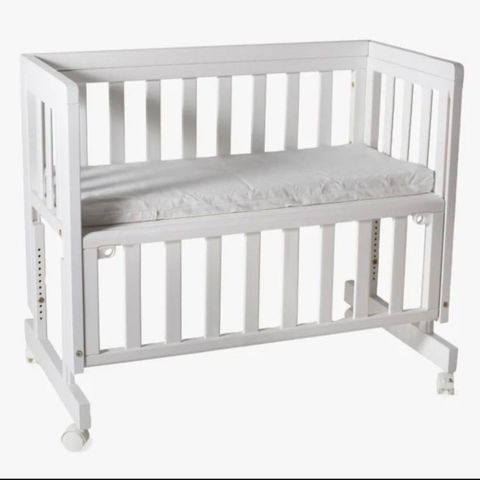 Troll bedside crib med madrass