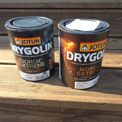 Drygolin Nordic Extreme 1 l Rørosrød og 1 l Gyldenbrun