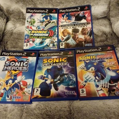 Sonic ps2 spill x 5