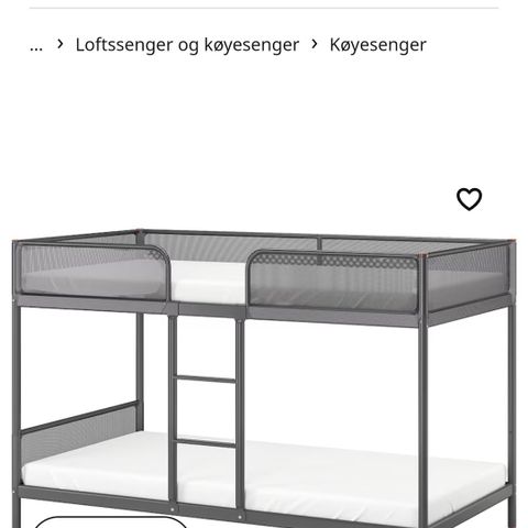 Køyeseng fra Ikea