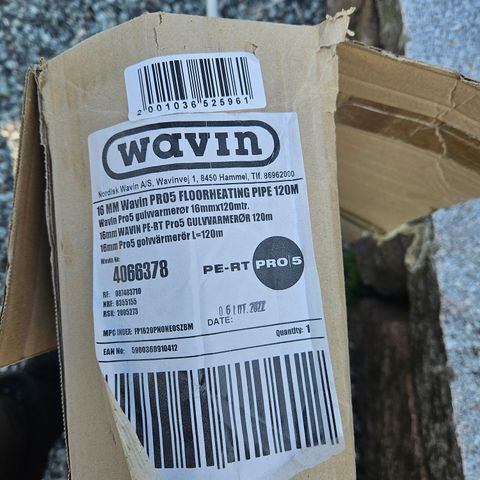 Wavin 16 mm gulvvarme rør