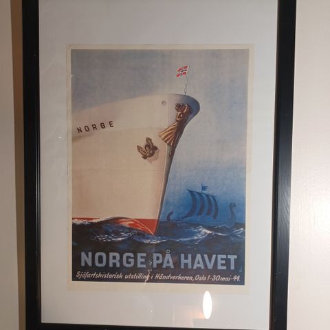 Gml. plakat : NORGE PÅ HAVET