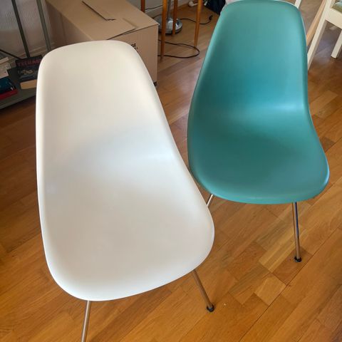 Hvit Vitra Eames DSX Plastic Chair