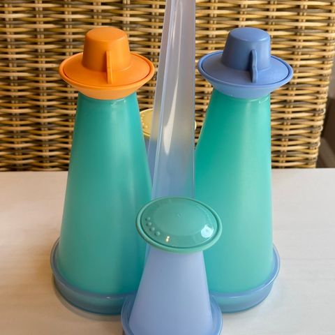 Tupperware Avanti olje- og eddikdressing, salt & pepper sett