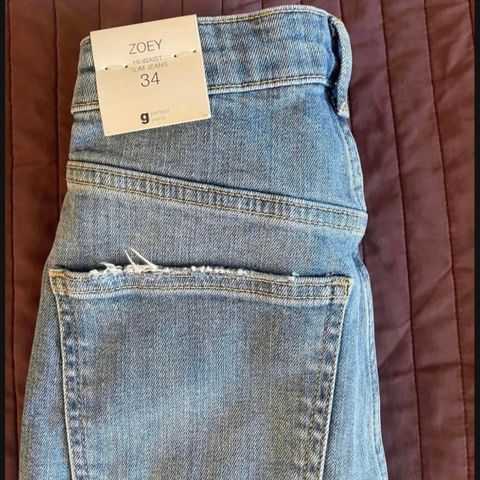 Zoey Highwaist Jeans Midblue str.34