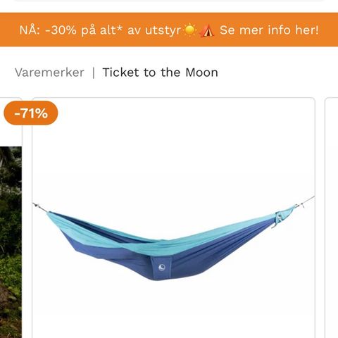 Leie hengekøye - Ticket to the moon