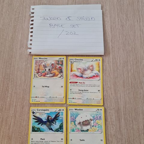 Pokemon Sword & Shield Base set selges