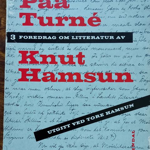 Knut Hamsun - på turné. Førsteutgave