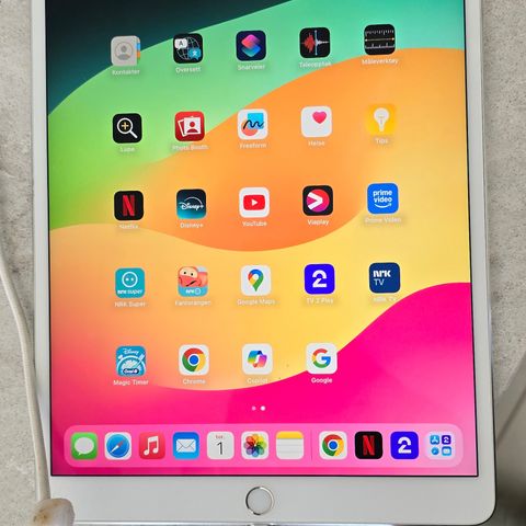 iPad Pro 10.5 64GB 4G (Silver)  2017 modell  m Moshi cover/stativ