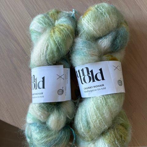 Chunky mohair fra untold håndfarget