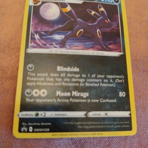 Pokemon kort Umbreon holo promo SWSH129