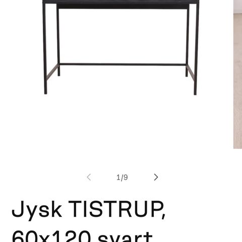 Skrivebord fra Jysk