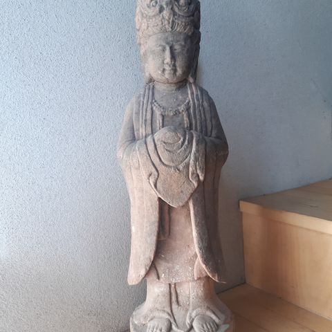 Buddha 1800 tallet, Kina, Steingods