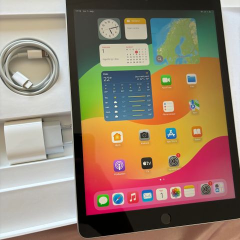 Strøken/Ny iPad 9. generasjon + Kjøpskvittering!