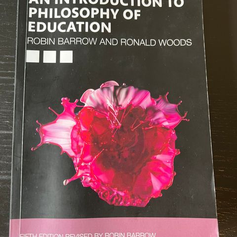 An introduction to philosophy of education