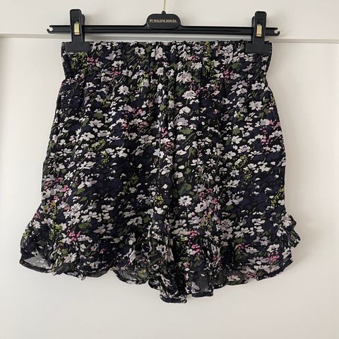 Ganni Printed Georgette Shorts