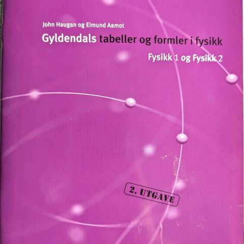 Gyldendals tabeller og formler i fysikk: fysikk 1 og fysikk 2