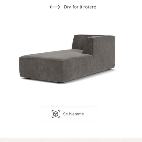 Sofa - Daybed - Dane sjeselongmodul