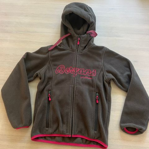 Bergans tykk fleece jakke str. 7-8 år