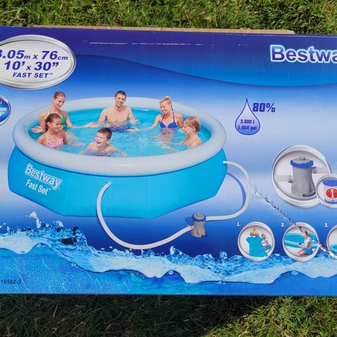 Badebasseng Bestway 3,05m × 76cm