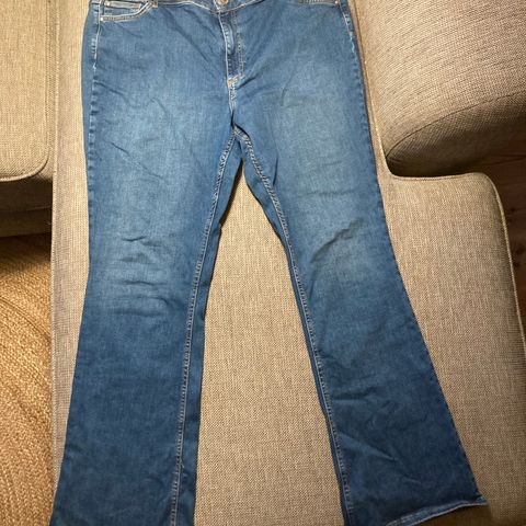 2 stk Bootcut curve jeans fra Cubus, stor størrelse 3xl