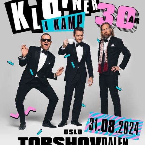 3 stk konsertbillett Klovner i kamp