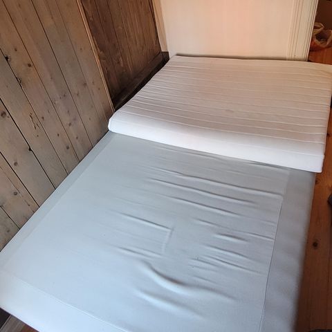 IKEA Snarum rammemadrass medium/beige seng 120x200cm