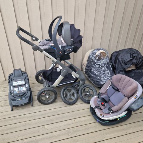 Stokke Trailz med bag og sportsdel