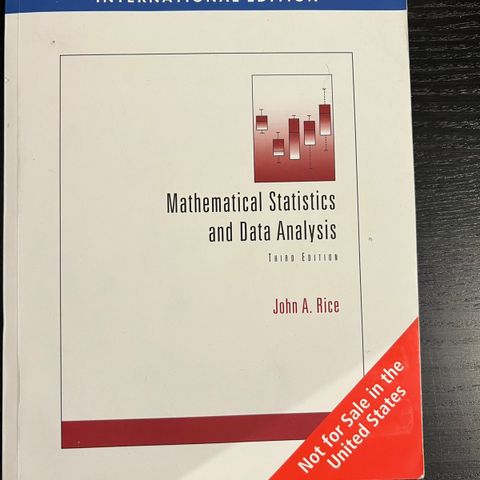 Mathematical statistics and data analysis - Rice (3. utgave)
