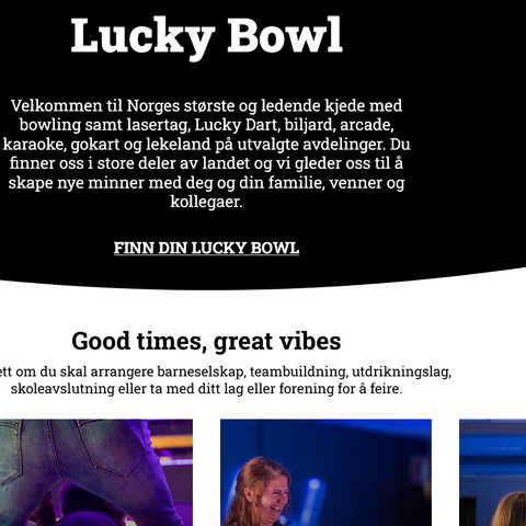 Digitalt gavekort på Lucky Bowl (bowling, lasertag, dart, mat)